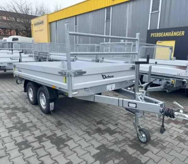 Benne debon pw1.2 lux 2000kg 3000 x 1550 mm avec pompe électrique