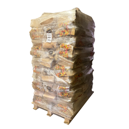 Palette de 70 sacs de bûches premium crépito