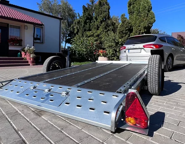 Remorque timon pliable porte-moto / porte-quad MOTOQUAD 266 750 kg